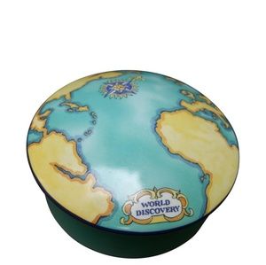Tiffany & Co. Porcelain Round Map Trinket Dish